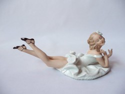 Ritka Wallendorf porcelán balerina 