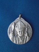 II. János Pál Pápa nagyobb méretű medál vatikáni térrel  nagyon igényes munka