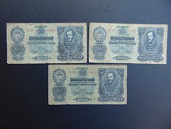 3 darab 20 pengő 1930 LOT !  