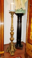 Gyönyörű Antik Barokk fa állólámpa vagy gyertyatartó 100cm