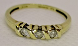 Szépséges gyémántköves arany gyűrű