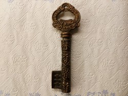 Régi  bronz /réz /dugó húzó, kulcs alakú