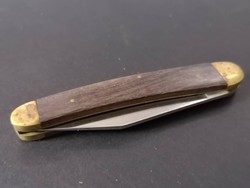 Vintage 1960 k. réz fa régi bicska kés
