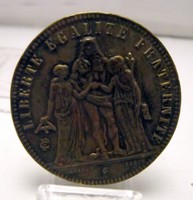 Jelzett, Cartaux Paris, 5 Francs 1897, jeton, 37mm