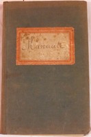 Kézzel írott gyógyszertári receptkönyv, "Manuale" a 20. század elejéről