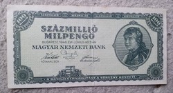 Százmillió Milpengő  1946. bankjegy