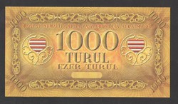 1000 Turul 2010. Unnumbered!! Watermark!! Rare!! Perfect unc!!
