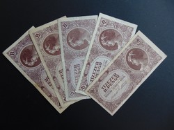 5 darab 10000 B.- pengő 1946 LOT ! 
