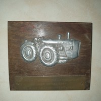 Vörös Csillag Traktorgyár emlék tábla 15×12