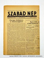 1955 május 15  /  SZABAD NÉP  /  Régi ÚJSÁGOK KÉPREGÉNYEK MAGAZINOK Szs.:  12410