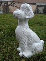 Nagyméretű  uszkár (pudli) figura,Holland  porcelán kutya 143 formaszám gyönyörű munka