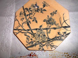 Antik M&C jelzésű angol porcelánfajansz   szögletes tányér 