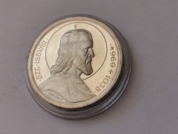 Szt István ezüst 5 pengő,gyönyörű verdefényes kapszulában,+++