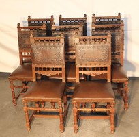Antik reneszánsz stílusú bőr székek!