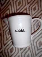 Mérőedény  porcelánból 500 ml. -MAKULÁTLAN állapot