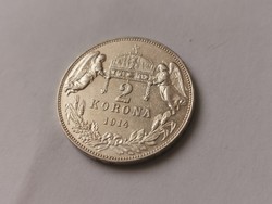 1914 ezüst 2 korona magyar KB ,gyönyörű darab,RITKA