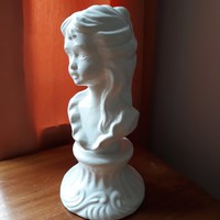 Porcelán  kislány büszt, női fej