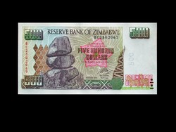 UNC - ZIMBABWE - 500 DOLLÁR - 2004