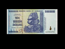 UNC - ZIMBABWE - 10 MILLIÁRD DOLLÁR - 2008