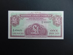 1 font Anglia katonai pénz Hajtatlan bankjegy