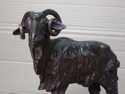 Rare Hunter Heritage Original 1850 Cast Iron Goat Statue Foundry Iron Casting