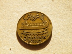 KK522 1931 Libanon 5 piastres