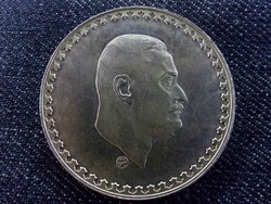 Egyiptom - Nasser elnök ezüst emlék 1 Font 1970 (1390) / id 5468/