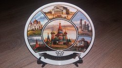 Orosz suvenier/porcelán tányér Moszkva