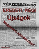 1986 február 20  /  NÉPSZABADSÁG  /  Régi ÚJSÁGOK KÉPREGÉNYEK MAGAZINOK Szs.:  8507