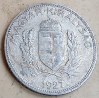 Magyar Királyság ezüst 1 Pengő 1927. ××