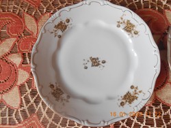 Zsolnay barokk, tollazott lapos tányér 2 db