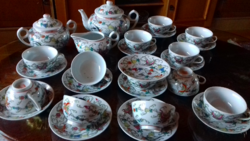 12 személyes ritkaszép kínai porcelán teáskészlet 27 db