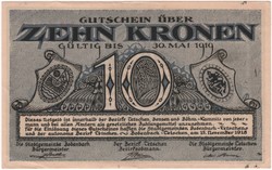 Tetschen, 10 Kronen, 1918 - aUNC