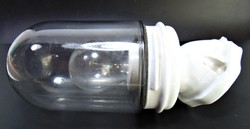 Kültéri porcelán testes üvegburás fali lámpa 