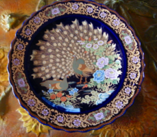 41 cm Keleti / kínai /  porcelán asztalközép ,csodálatosan szép festéssel, mintával