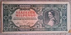 Százezer milpengő 1946..bankjegy