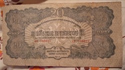 Vöröshadsereg. 20 Pengő 1944.bankjegy