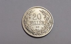 20 Fillér 1907 Vf+.