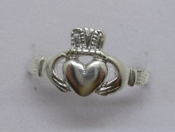 Szép kézműves ír ezüst jegy gyűrű