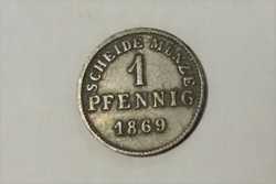 Hessen, 1 Pfennig 1869.