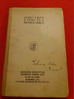 Antik politikai értekezés füzet könyv 1910 Szabó Ervin  :A Tőke és a munka harca