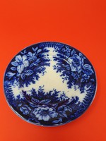 Antique Nowotny Altrohlau cobalt blue faience decorative plate