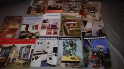 Lakáskultúra 1968 - 1975 - szép,gyűjtői példányok, ritkaság!  14 db.!
