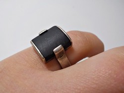 Esprit ezüst gyűrű fekete kővel 57-es méret