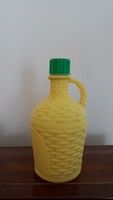 hatlac részére - Retro szörpös flakon 1970 körül Erdei Termék Vállalat műanyag sárga palack 