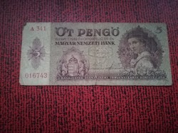 1939-es 5 Pengő 