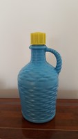 hatlac részére - Retro szörpös flakon 1970 körül Erdei Termék Vállalat műanyag kék palack 
