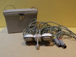 1960-asévek Grundig GDSM-202 Duál Sztereó Dynamic Mikrofon eredeti dobozában.Ritka!