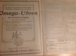 Osztrák magyar óras ujság  oldal monarchiás 1908 erdeti