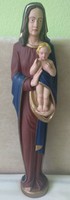 AKCIÓ!!!Ritka Mária kis Jézussal ART-DECO faragott fa szobor eladó!